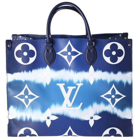 Louis Vuitton Giant Monogram Escale Onthego GM Tote Blue Watercolor - Picture 1 of 9